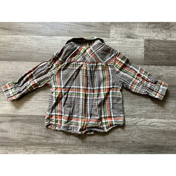 12 month Cherokee Brown/Orange Flannel - Picture 2 of 4
